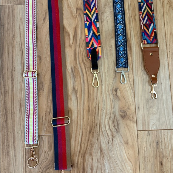 5 Various Bag Purse Straps Various Lengths 30 To 42 Inches - Picture 3 of 6